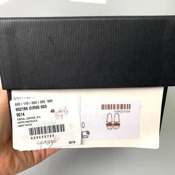 NIB Gucci “Original Gucci” Leather Rubber Pool Slide Sandal Size 40 - Picture 14 of 14